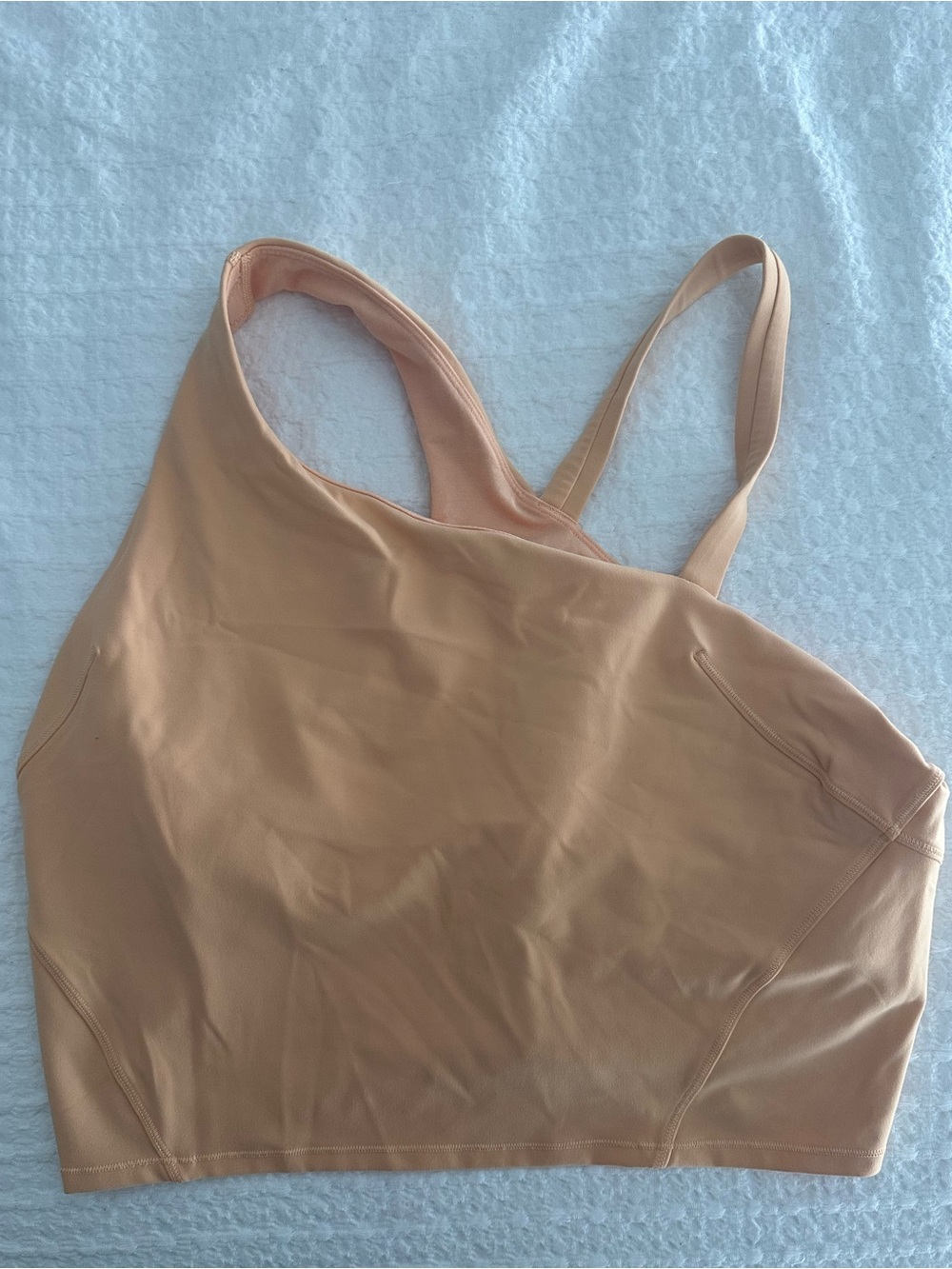 lululemon athletica Peach-Beige Longline Sports Bra